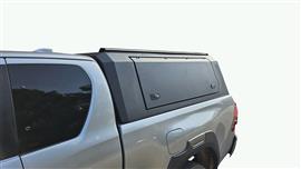 HARD TOP ALUMINIUM NOIR UPSTONE TOYOTA HILUX DOUBLE CABINE 2015+ PORTE PAPILLON NON VITRÉE
