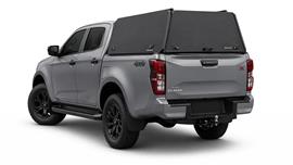 HARD TOP ALUMINIUM NOIR UPSTONE D-MAX SPACECABINE 2020+ ET 2024+ NON VITRES PORTE PAPILLON NON VITRÉ