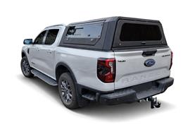 HARD TOP ALUMINIUM NOIR UPSTONE FORD RANGER DOUBLE CABINE 2023+ PORTE PAPILLON VITRÉE