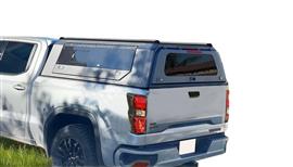 HARD TOP ALUMINIUM NOIR UPSTONE D-MAX SPACE CABINE 2020+ ET 2024+ PORTE PAPILLON VITRÉE